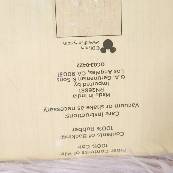 NWT DISNEY MICKEY & MINNIE MOUSE I'M THANKFUL FOR FRIENDS OUTDOOR MAT - Picture 4 of 4